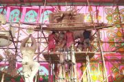 বীরগঞ্জে দুর্গা প্রতিমা তৈরিতে ব্যস্ত শিল্পীরা