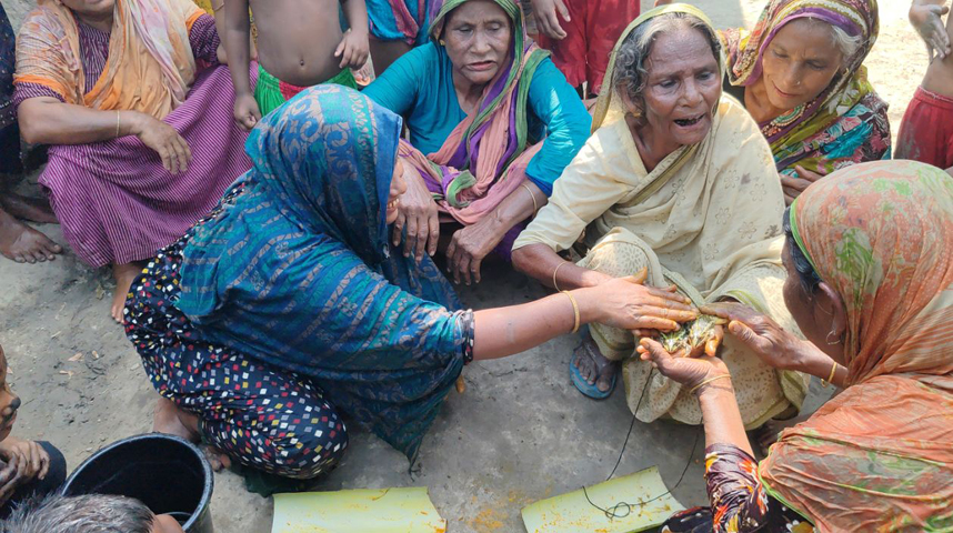 ফুলবাড়ীতে বৃষ্টির জন্য ব্যাঙের বিয়ে