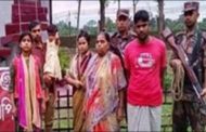 অবৈধভাবে ভারতে প্রবেশের চেষ্টার সময় নারী-শিশুসহ ৬ জন আটক