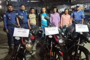 বগুড়া গাইবান্ধা ও রংপুরে অভিযানে তিনটি চোরাই মোটরসাইকেলসহ চারজন গ্রেপ্তার