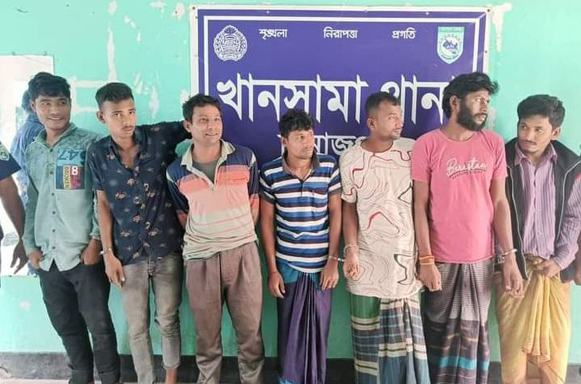 খানসামায় ট্রান্সফরমার চোর চক্রসহ গ্রেপ্তার ৭