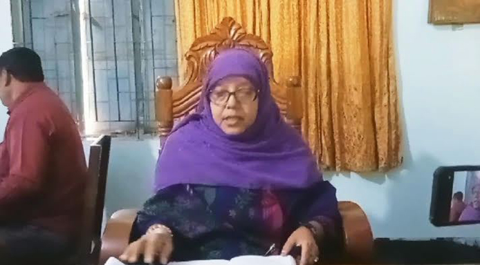 আক্কেলপুর মহিলা কলেজের ভারপ্রাপ্ত অধ্যক্ষের সংবাদ সম্মেলন