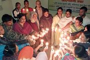 আন্তর্জাতিক নারী নির্যাতন প্রতিরোধ পক্ষে পল্লীশ্রী’র উদ্যোগে মোমবাতি প্রজ্জ্বলন ও আলোচনা সভা
