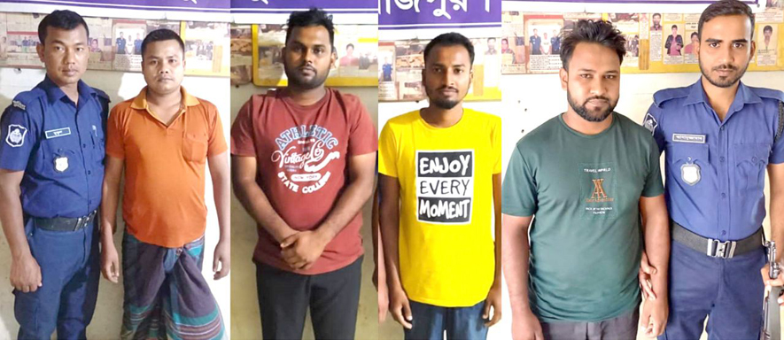 দিনাজপুরে নিষিদ্ধ ঘোষিত ছাত্রলীগের ৫ নেতা গ্রেপ্তার