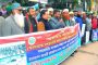ভারতে বাংলাদেশ সহকারী হাইকমিশনে হামলার প্রতিবাদে বগুড়ায় বিক্ষোভ