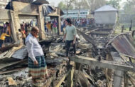 ফরিদপুরের বানা বাজারে অগ্নিকান্ডে ১০টি দোকান পুড়ে ছাই