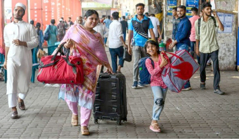 ঈদ শেষে রাজধানীতে ফিরতে শুরু করেছেন নগরবাসী