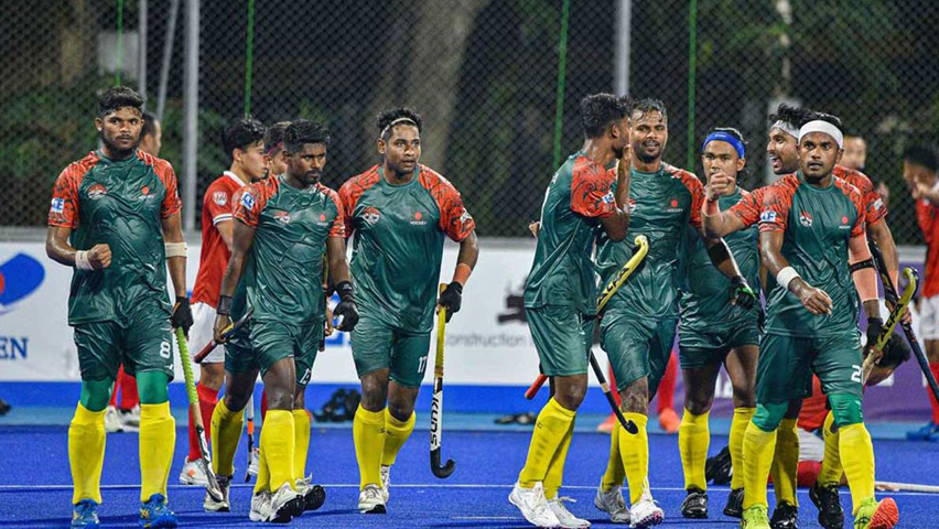 এএইচএফ কাপ হকি : শ্রীলঙ্কাকে হারিয়ে সেমির টিকিট কাটল বাংলাদেশ