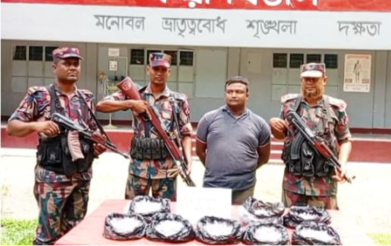 পাঁচবিবি সীমান্তে নেশার ইঞ্জেকশন উদ্ধার করেছে বিজিবি
