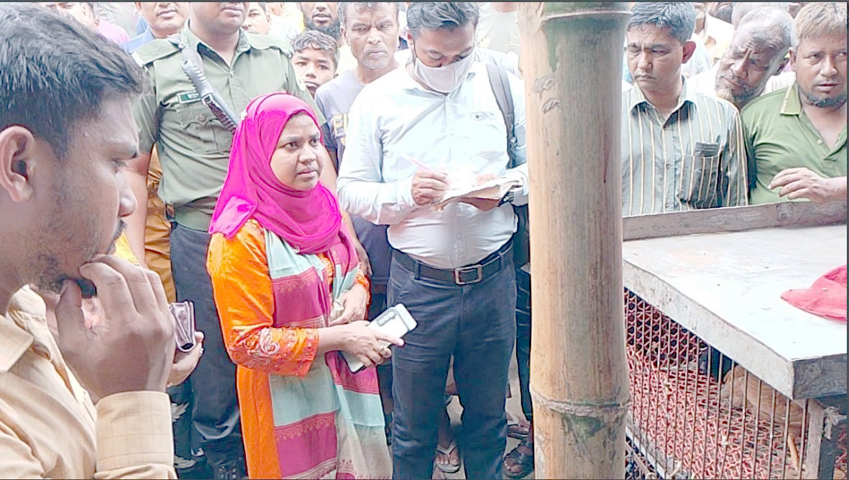 চিরিরবন্দরে পোল্ট্রি দোকানে ভ্রাম্যমাণ আদালতের জরিমানা