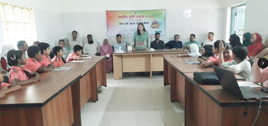 বিরামপুরে জাতীয় পুষ্টি সপ্তাহ নিয়ে আলোচনা সভা