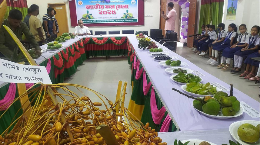 হিলিতে তিনদিন ব্যাপী জাতীয় ফল মেলার উদ্বোধন
