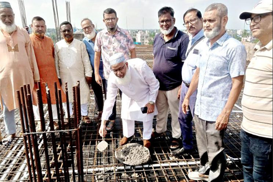 অরবিন্দ শিশু হাসপাতালের ৬ষ্ঠ তলা ভবনের ছাদ ঢালাই কাজের উদ্বোধন