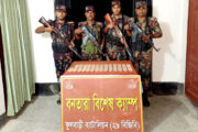 দিনাজপুর সীমান্তে বিজিবি’র অভিযানে বিপুল পরিমাণ মাদক উদ্ধার