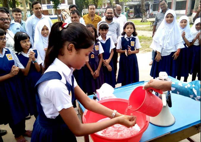 ফুলবাড়ীতে বিশ্ব হাত ধোয়া দিবস পালিত