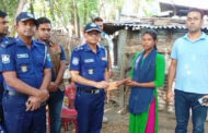 অসহায় দ্বায়িত্বশীল রুমিলার বাড়িতে পুলিশ সুপার