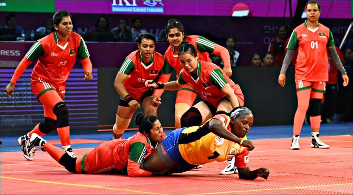 উগান্ডাকে উড়িয়ে নারী কাবাডি বিশ্বকাপে দারুণ শুরু বাংলাদেশের