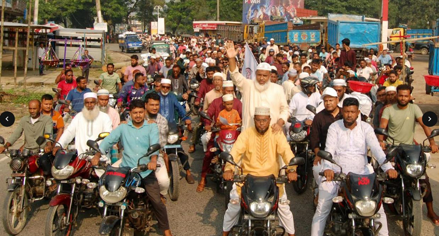 বগুড়ায় তারেক রহমানের আসনে জামায়াত প্রার্থীর মোটরসাইকেল শোভাযাত্রা নির্বাচিত হলে এমপি ডাকতে হবে না, ভাই বলে ডাকবেন-সোহেল