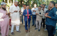 পাঁচবিবি পৌরসভার রাস্তার ঢালাই কাজের উদ্বোধন