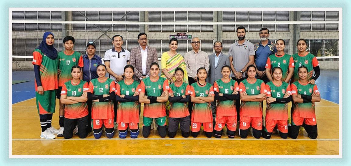 মালদ্বীপে কাভা কাপ ২০২৫-এ অংশ নিতে প্রস্তুত বাংলাদেশ নারী ভলিবল দল
