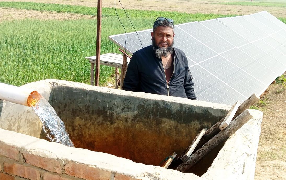 পাঁচবিবিতে সৌর বিদ্যুতে আলু ও মাছ চাষ
