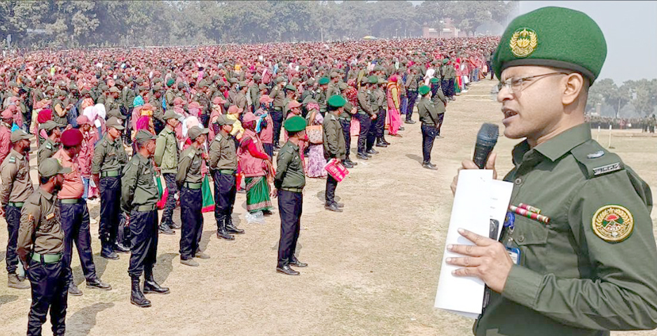 দিনাজপুরে আনসার ও ভিডিপি’র নির্বাচনী প্রস্তুতিমূলক সমাবেশ অনুষ্ঠিত
