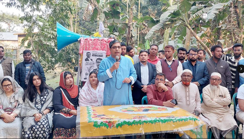 শিবগঞ্জে ধানের শীষের পক্ষে ঐক্যবদ্ধ থাকার আহ্বান মীর শাহে আলমের