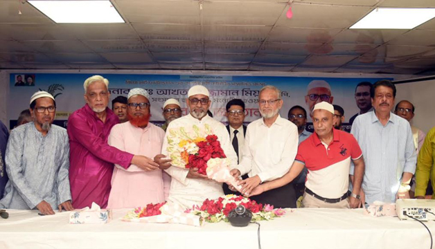 দিনাজপুর জিয়া হার্ট ফাউন্ডেশনের উদ্যোগে হুইপ আখতারুজ্জামান মিয়াকে সংবর্ধনা