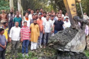 বগুড়ায় ২১ লাখ টাকা ব্যয়ে বাহাদুরপুর খাল খনন শুরু