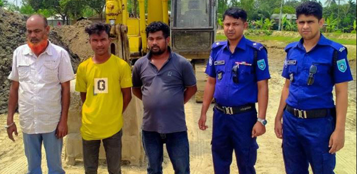 গোবিন্দগঞ্জে অবৈধ মাটি কাটায় জরিমানা
