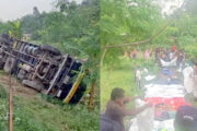 যমুনা সেতুর পূর্বপাড়ে রডবোঝাই ট্রাক উল্টে নিহত ১৫