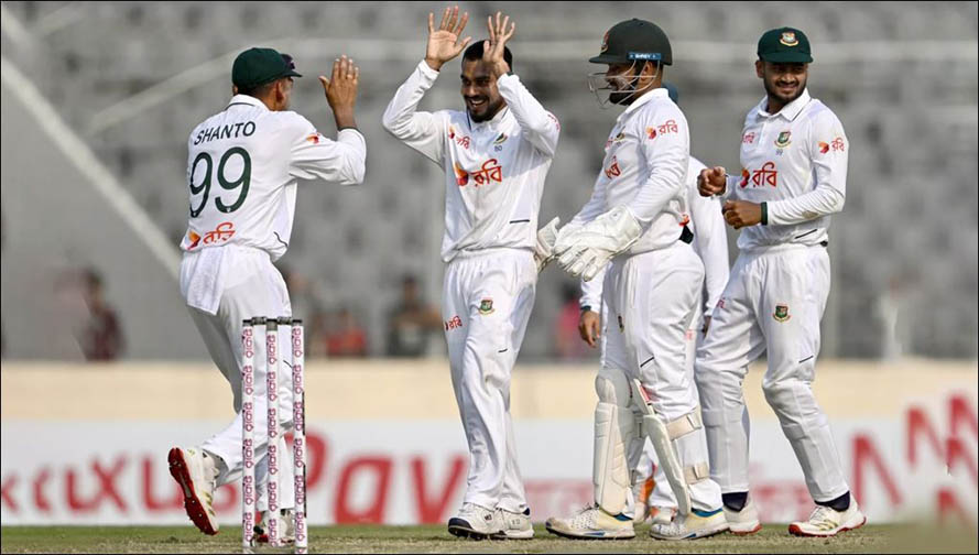 মিরপুর টেস্টে তৃতীয় দিন শেষে চালকের আসনে বাংলাদেশ