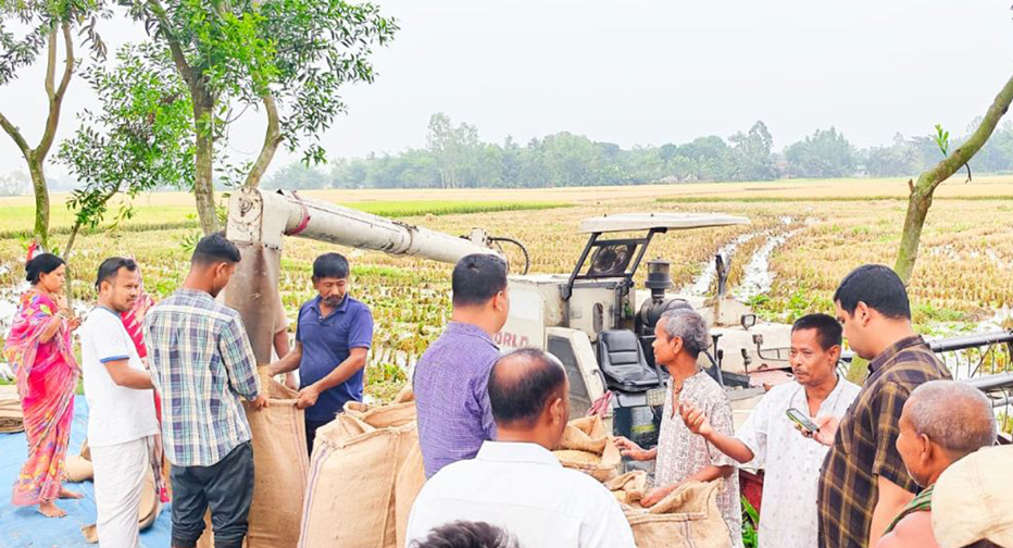 ফুলবাড়ীতে বাড়তি ভাড়া আদায়কারী হাভেস্টর মালিকদের বিরুদ্ধে অভিযান