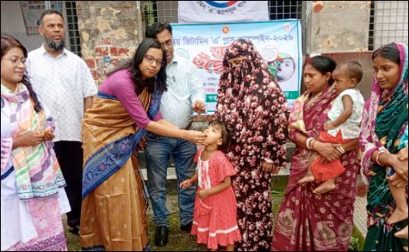 পাঁচবিবিতে ভিটামিন ‘এ’ প্লাস ক্যাম্পেইন