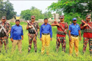 পাঁচবিবি উপজেলার সীমান্ত সুরক্ষায় বিজিবির সঙ্গে গ্রাম পুলিশ