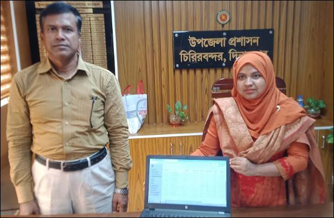 চিরিরবন্দরে সরকারি ভাবে ধান ক্রয়ের উদ্দেশ্যে উন্মুক্ত অনলাইন লটারীর মাধ্যমে সুবিধাভোগী নির্বাচন