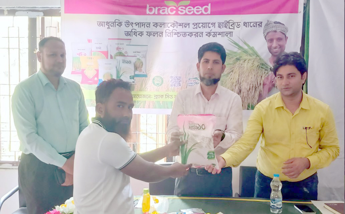 ব্র্যাক সীডের আয়োজনে দিনাজপুরে হাইব্রিড ধানের অধিক ফলন নিশ্চিতকরণে কৃষক কর্মশালা