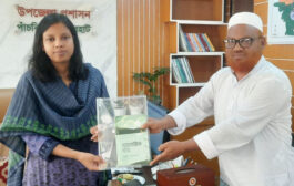 ইউএনওকে নিজের লেখা বই উপহার দিলেন অধ্যক্ষ আনিছুর রহমান