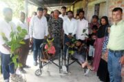 ফুলবাড়ীতে প্রতিবন্ধী শিশুদের মাঝে গাছের চারা বিতরণ
