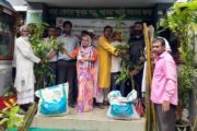 রাণীশংকৈলে কৃষকদের মাঝে গাছের চারা বিতরণ