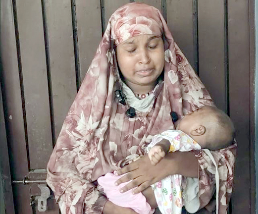 বগুড়ায় ৫ মাসের হোসাইনের হার্টে ছিদ্র, বাঁচাতে মা-বাবার আকুতি