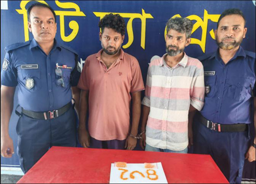 হিলিতে মাদক বিরোধী অভিযানে ৪৩২পিস ইয়াবাসহ ঢাকার দুই মাদক কারবারী আটক
