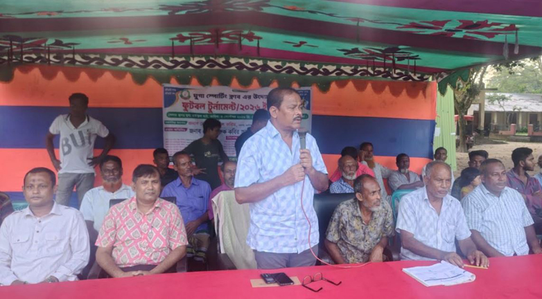 গোবিন্দগঞ্জে ঘুগা স্পোর্টিং ক্লাবের আয়োজনে ফুটবল টুর্নামেন্টের উদ্বোধন
