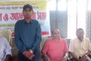 ধুনটে খাদুলী বহুমুখী উচ্চ বিদ্যালয়ের নতুন সভাপতিকে ফুলেল সংবর্ধনা