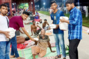 সান্তাহারে প্রধানমন্ত্রীর ১৯তম কারামুক্তি দিবসে খাবার পেলেন ছিনমূল মানুষরা