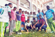 ফুলবাড়ীতে ভোরের ফুটবলের উদ্যোগে দু’শতাধিক তালবীজ রোপণ