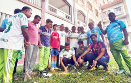 ফুলবাড়ীতে ভোরের ফুটবলের উদ্যোগে দু’শতাধিক তালবীজ রোপণ