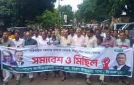 বিরলে কৃষক দলের মিছিল ও সমাবেশ অনুষ্ঠিত