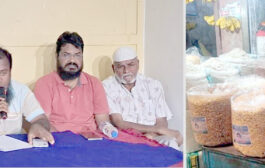 দিনাজপুরে খোলা ও বস্তায় চানাচুর, বিস্কুটসহ বেকারীর খাদ্য সামগ্রী বিক্রি বন্ধের ঘোষণা