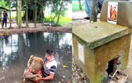 বগুড়ায় কালীমন্দিরের দানবাক্স ভেঙে টাকা লুট, পূজার সামগ্রী চুরি প্রতিমা মিলল ডোবায়–রাস্তার পাশে